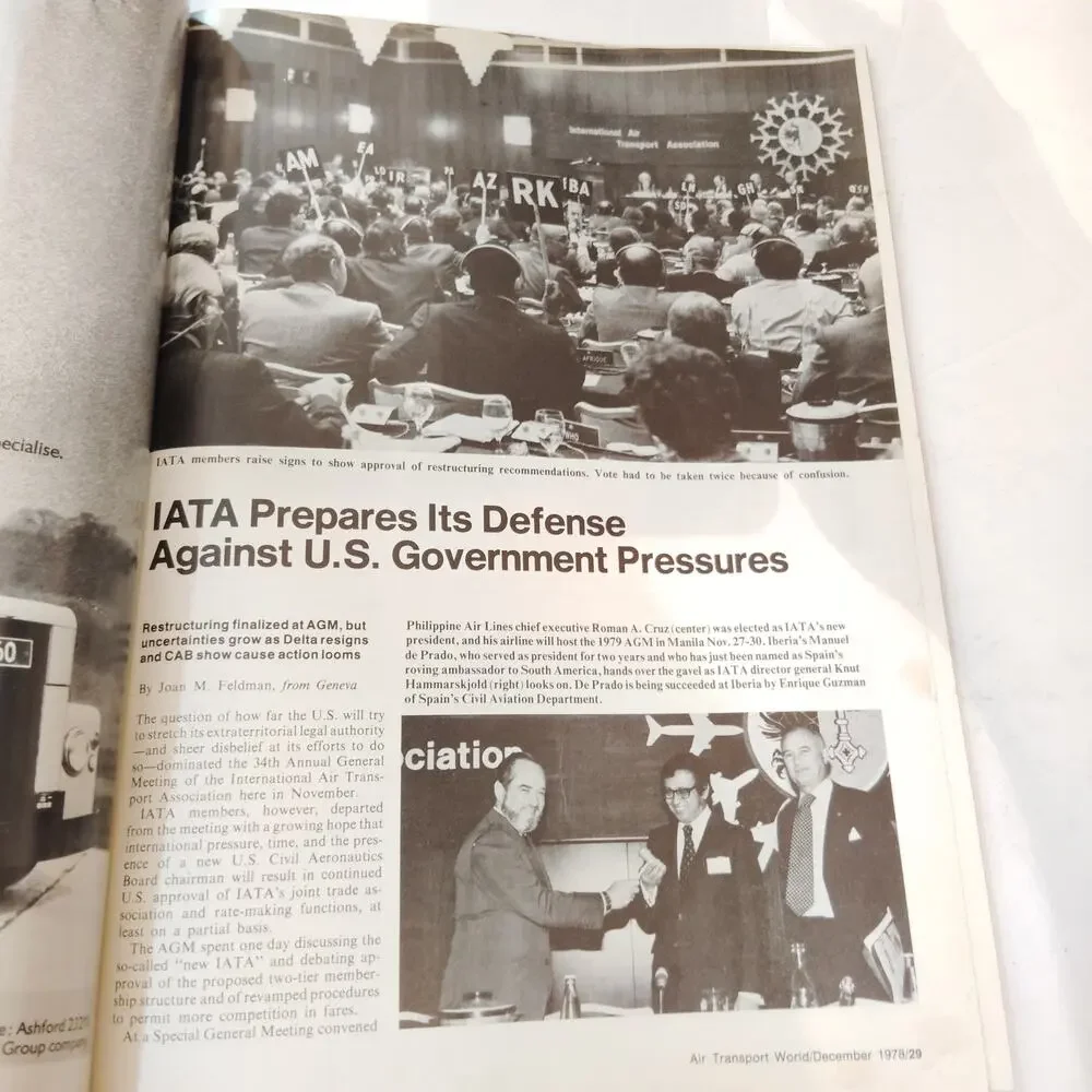 Air Transport World Magazine - December 1978 - Vintage Aviation Publication